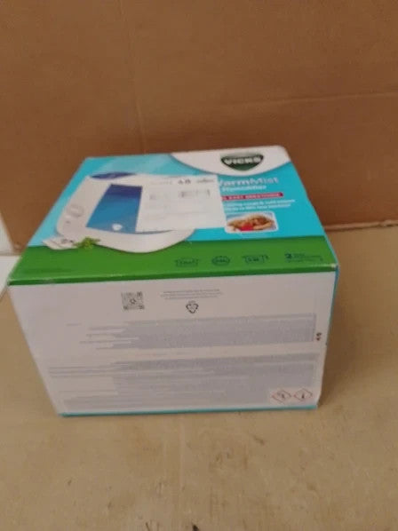 Vicks Warm Mist Humidifier 3.8L Tank 99% Less Bacteria Mist 12x12.4x7.7cm