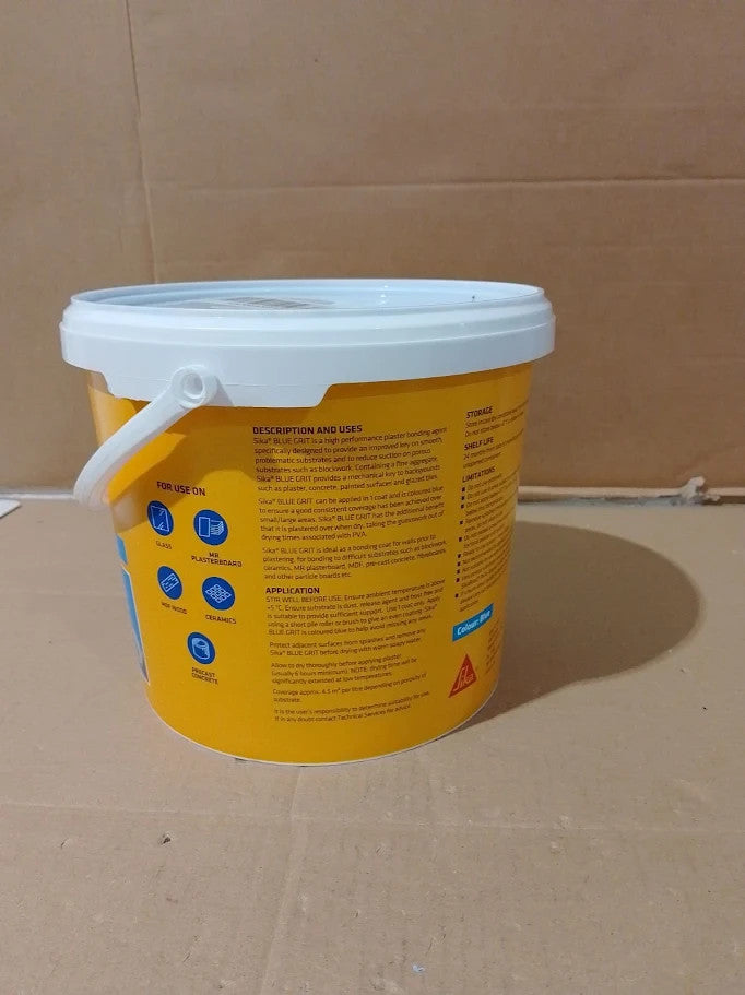 Sika Blue Grit Extra Grip Plaster Bonding Agent Ready To Use Multi Purpose 5L