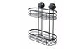 Argos Home Suction Cup Wire 2 Tier Shower Caddy Made Of Steel Black New