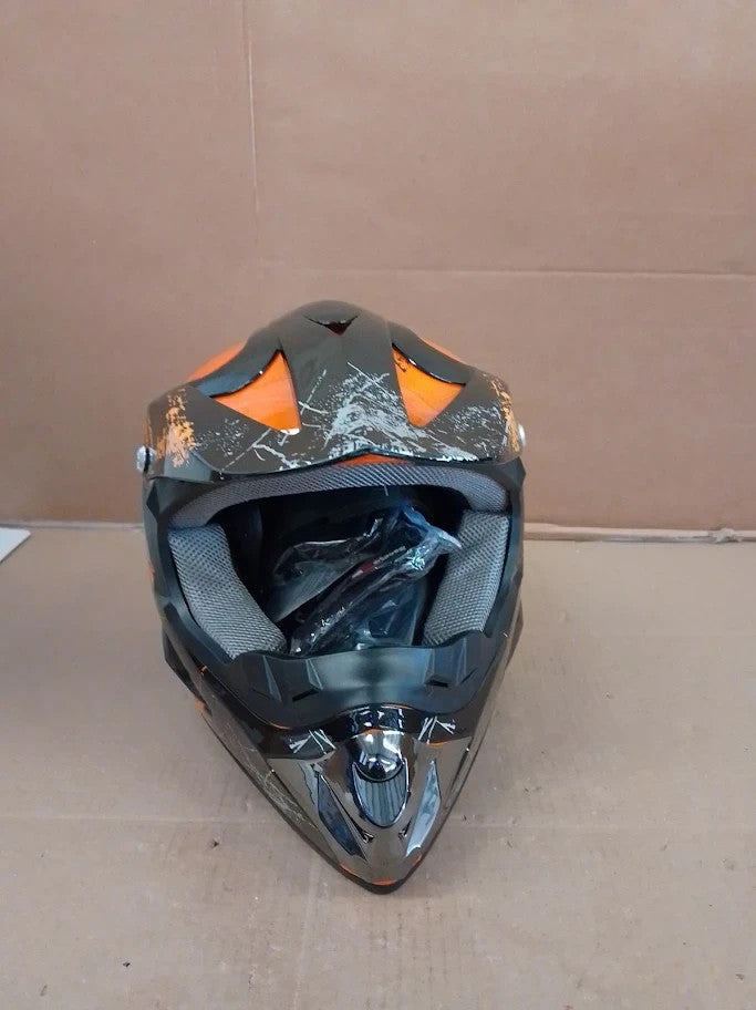 UIGJIOG Motocross Helmet Goggles Gloves Full Face Off Road Motorcycle Small New