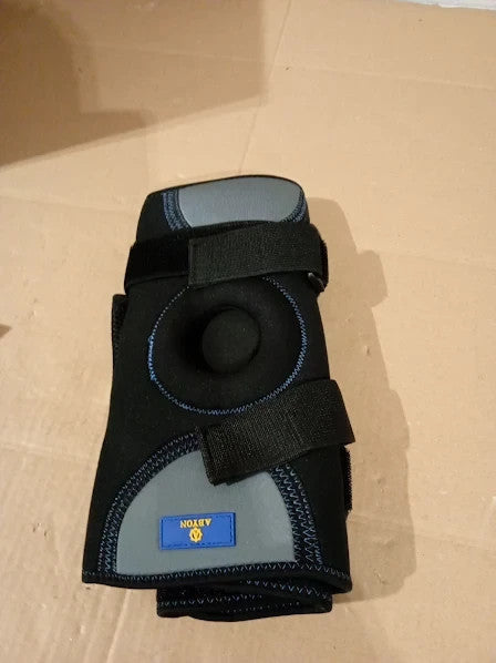 Abyon Hinged Knee Brace Men Women Breathable Adjustable Knee Support XXL New