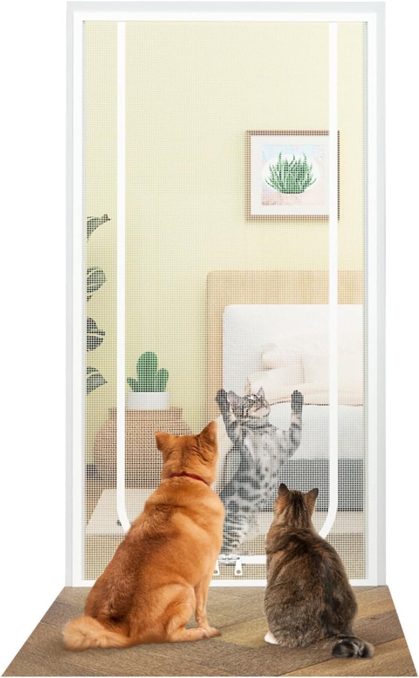 Soonhua Cat Screen Door Fits Size 90x200cm Heavy Duty Pet Screen Doors New