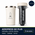 AeroPress Go Plus Small Portable Coffee Maker Kit Travel Camping Office 567g Cap