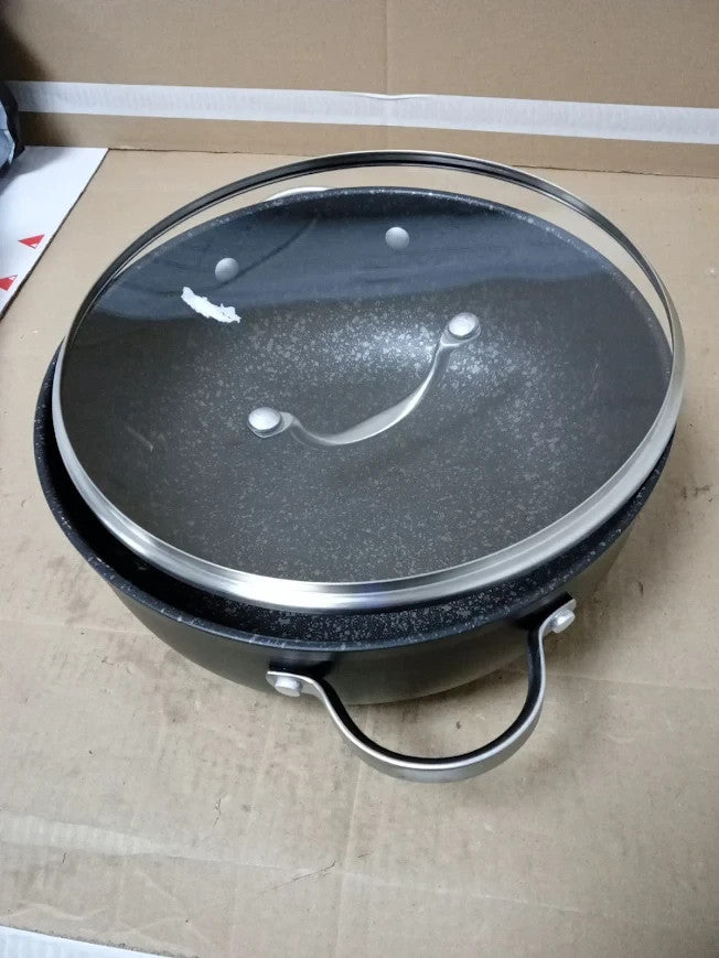 Prestige Scratch Guard Aluminium Chefs Casserole 28cm 5.7L Capacity Black