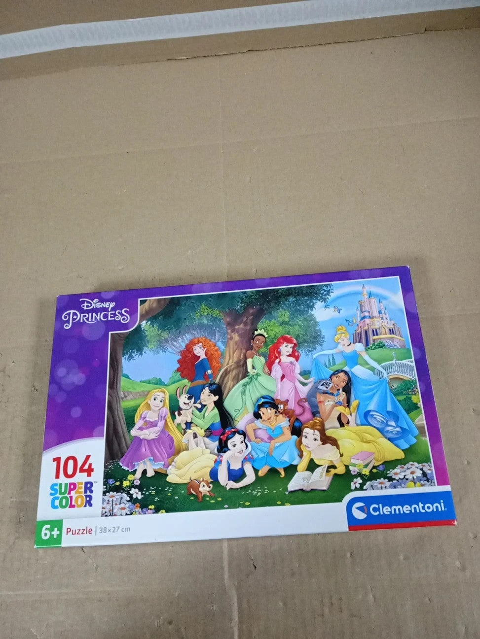 Clementoni 25743 Supercolor Disney Princess 104 Pieces Jigsaw Puzzle Age 6+ New