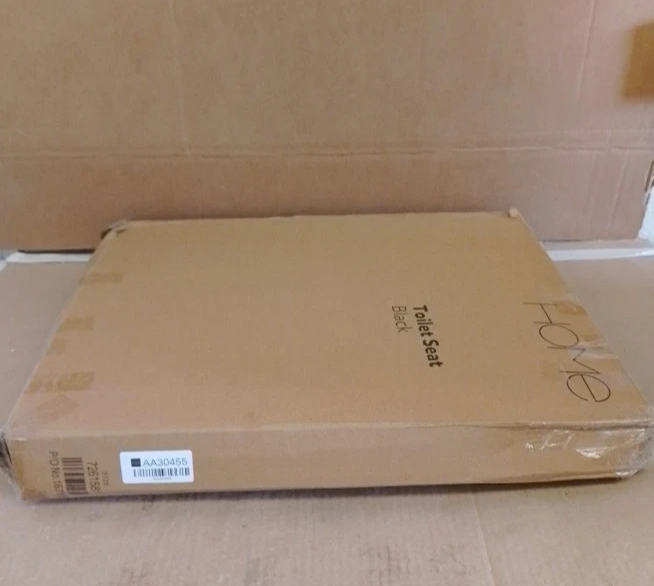 Argos Home Black Tongue Groove Toilet Seat Bathroom Replacement WC Seat
