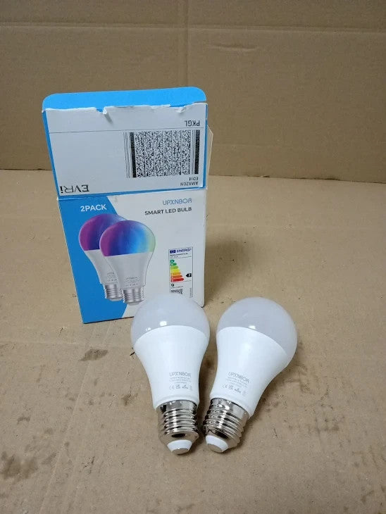 Upxnbor E27 Smart Bulb Alexa Light Screw Bulb A19 WiFi Smart 9W Dimmable New