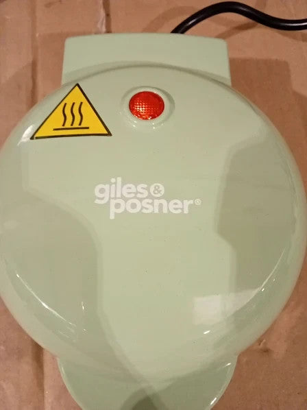 Giles Posner EK4214GSGR Mini Waffle Maker Non Stick Iron Machine 15x10.5x22.4cm