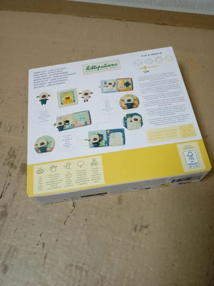 Liliputiens Good Night Yvon Activity Book Interactive Children Bedtime New