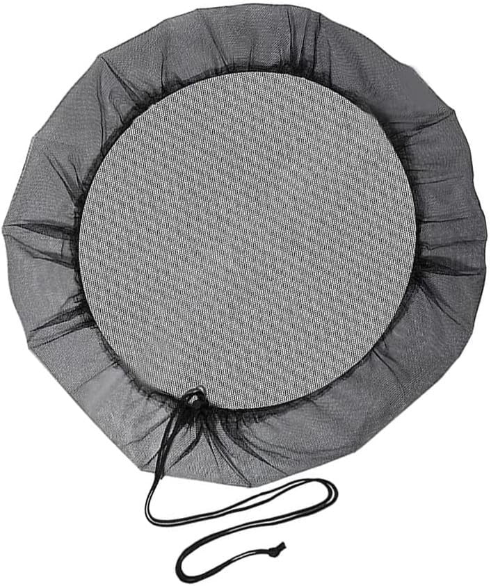 Yanwandefa Rain Barrel Cover Round Adjustable Drawstring 95x95x91cm Black New