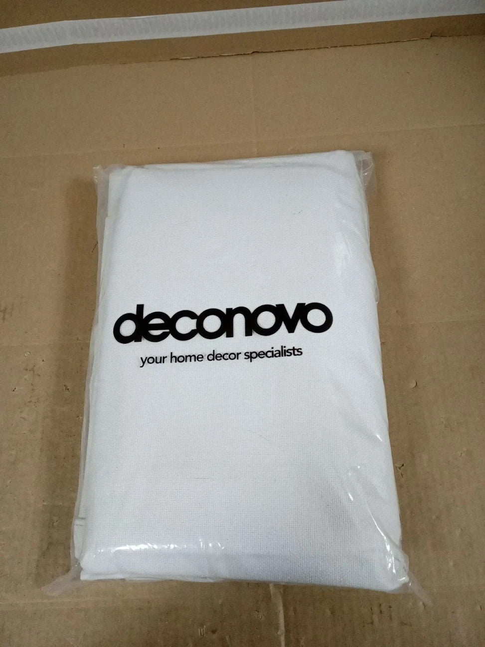 Deconovo Total Blackout Curtains Coating Faux Linen 46x54in One Pair White New