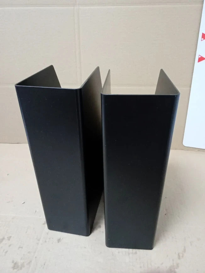 Amazon Basics Plastic Organizer Magazine Rack Black Plastic 2 Pack