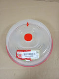 Snips Microwave Plate Bell 26.2x26.2x7.6cm Colour Red Transparent Lid Cover