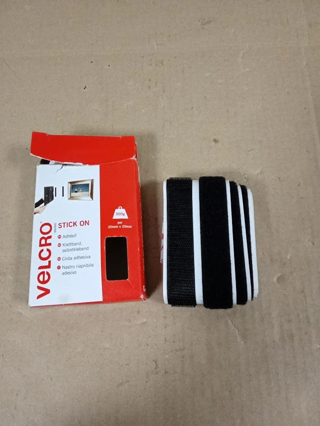 Velcro Brand Stick On Fasteners Hook Side Only Perfect Home Office 20mmx10m New