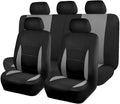 Flying Banner Flat Cloth Universal Car Seat Covers Full Set Airbag Black New