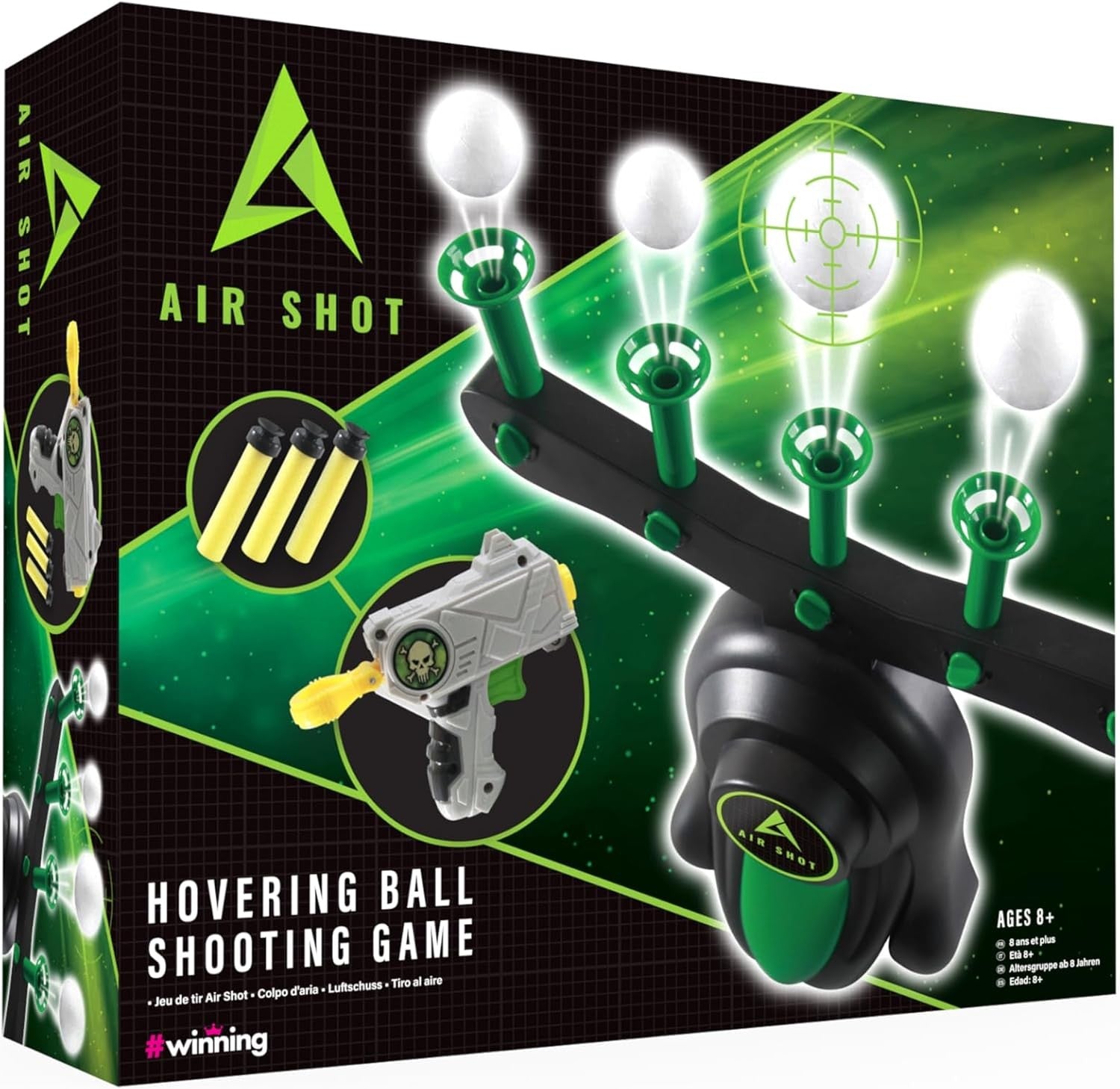 #winning Air Shot Hovering Ball Foam Dart One Player Skill Shooting Blaster Game