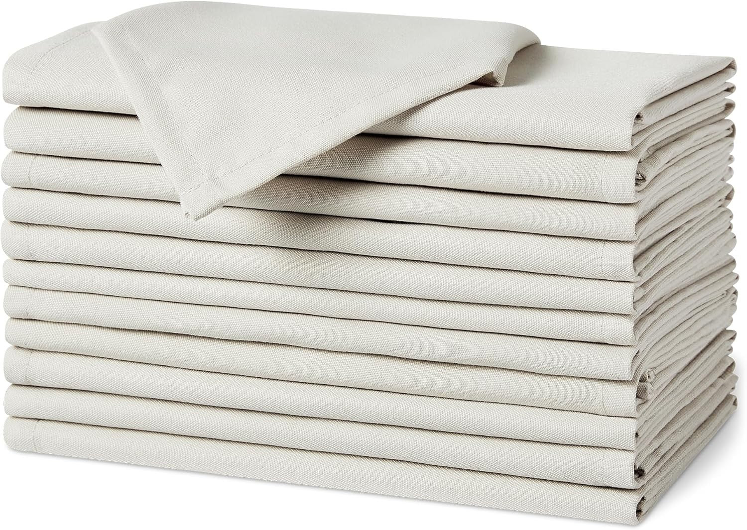 Amazon Basics Reusable Stain Wrinkle Resistant Cloth Napkins 43x43cm New