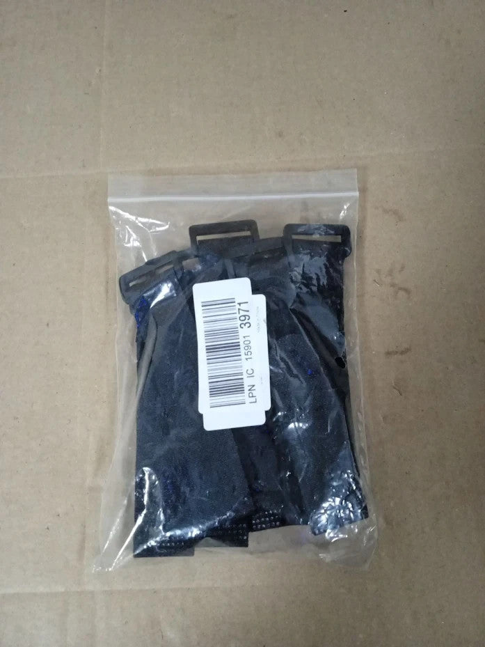 Hook Loop Cable Straps Black Reusable Adjustable Fastening Durable 10 Pieces New