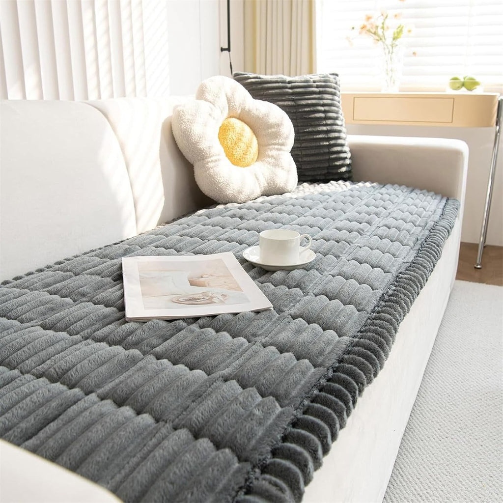 Lingky Thick Sofa Covers Washable Soft Corduroy 2 To 4 Seater 70x150cm New