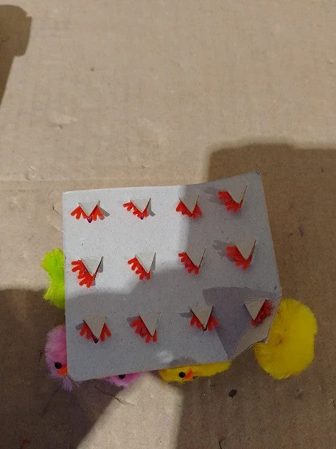 Baker Ross EK237 Easter Coloured Mini Fluffy Chicks Cake Decoration Pack 12 New