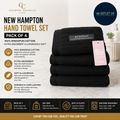 GC Gaveno Cavalia New Hampton Pack Of 4 Hand Luxury Towel Set 80x50cm New