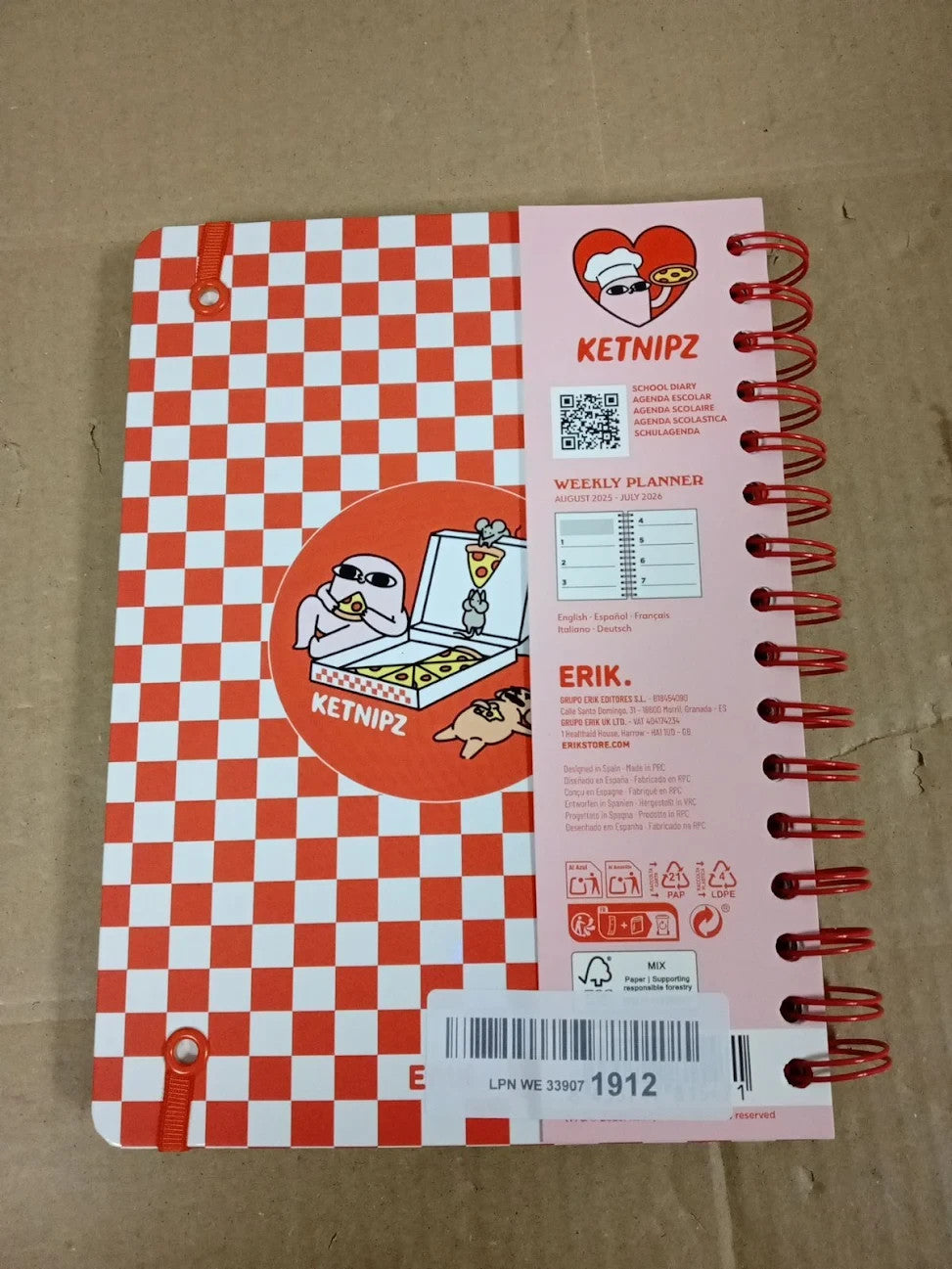 Grupo Erik A5 Academic Diary 2025 2026 Week View Ketnipz Back To School New