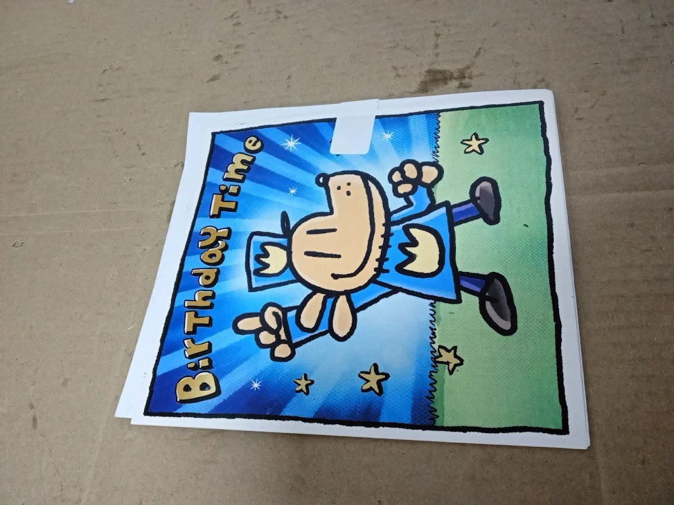 Dog Man Birthday Card Happy Birthday Card Children Dogman Birthday Time New