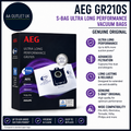 Genuine AEG GR210S S Bag Ultra Long Performance Vacuum Bags 3pc Original New