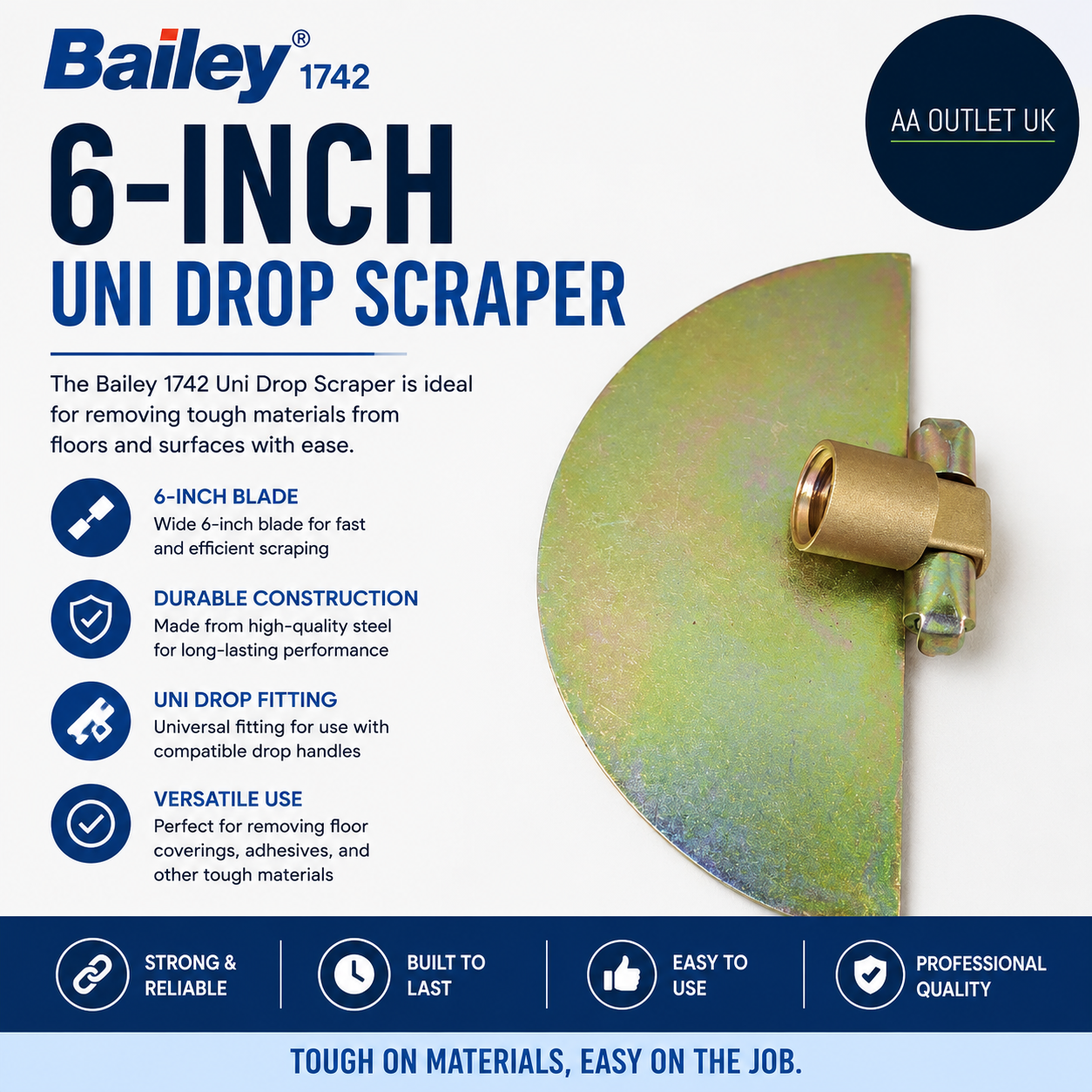 Bailey 1742 6in Uni Drop Scraper Scraping Removing Materials