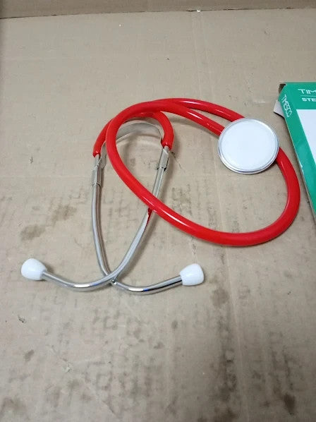 Timesco TD1 13 105 Timesco TD113105 Ruby Single Head Stethoscope Red New