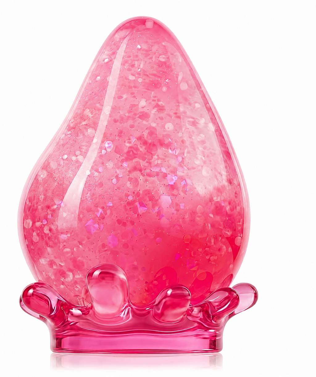 Dream Water Drop Squishy Ball Slow Rising Glitter Sensory Squeeze Toy Pink New