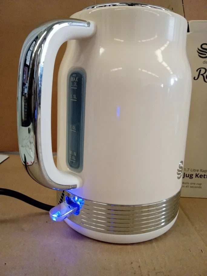 Swan SK19025C Retro Jug Kettle Rapid Boil Removable Limescale Filter 1.7L New