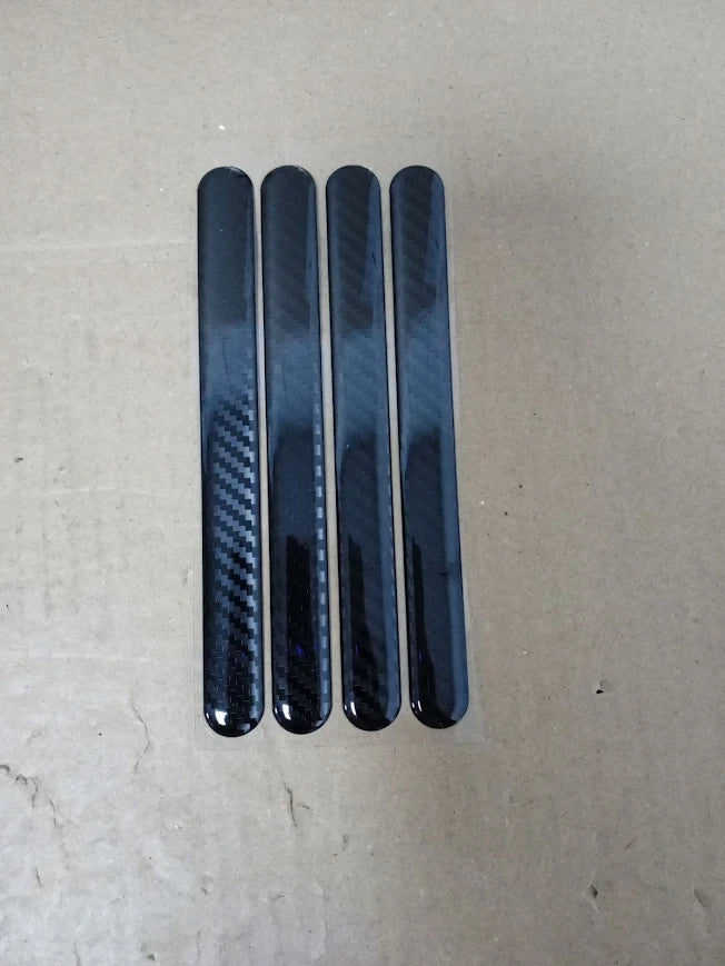 Universal Carbon Fibre Look Car Door Protector Strips Anti Collision Guards New