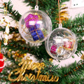 5cm Clear Baubles Empty Plastic Baubles Fill Christmas Tree Decoration New