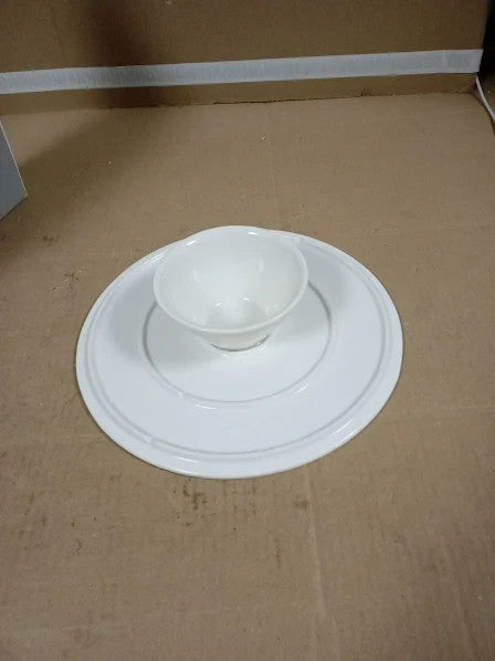 KitchenCraft Sweetly Does It Cake Stand Platter Porcelain White 3.5x3.5x1cm New
