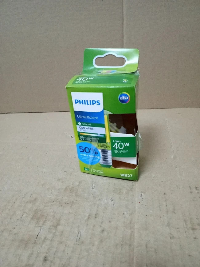 Philips Classic Ultra Efficient LED Bulb Energy Efficiency Class A E27 Base New