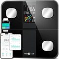 Runstar Digital Body Weight Fat Scale 400lb Bathroom BMI Heart Rate Black New