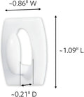 Command Decorating Hooks Mini Transparent Multi 4 Pieces Adhesive Damage Free