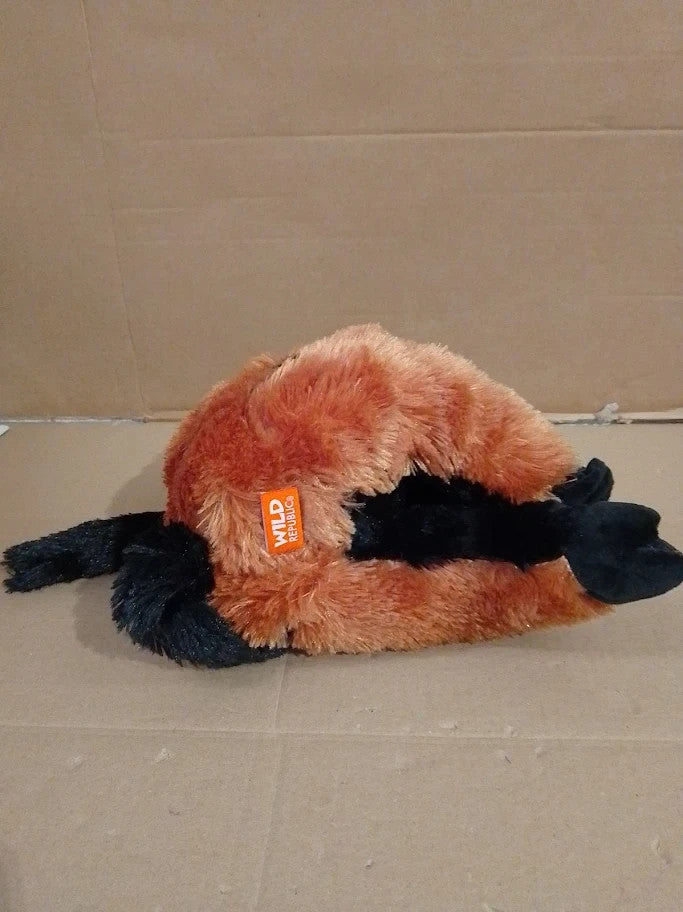 Wild Republic 30cm Cuddlekins Red Ruffed Lemur 12x3.15x11.5in New