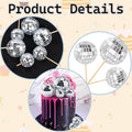 Disco Ball Cake Decorations Silver Toppers Party Dessert Decor Modern Design New