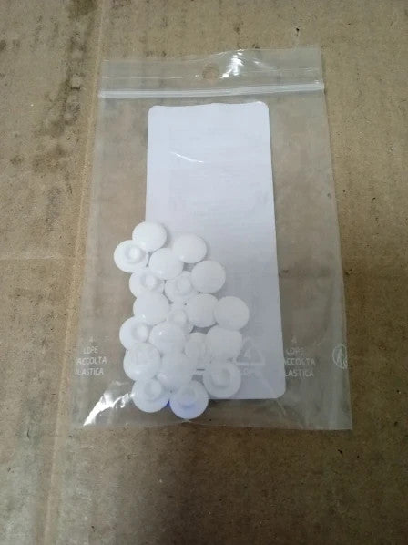 Cyclingcolors 20x Screw Cover Cap M6 White Plastic Hexagon Allen Head Hole New