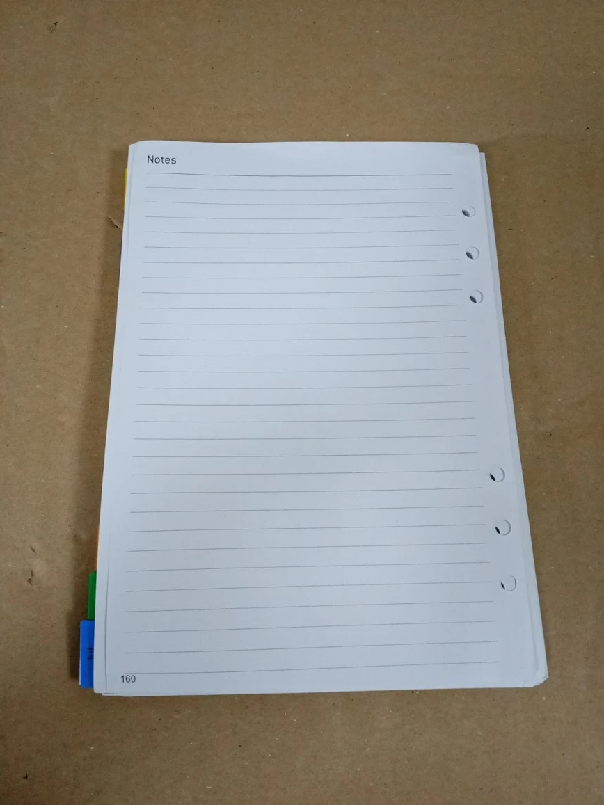 Academic Diary 2025 2026 Refill A5 1 Week On 2 Pages Organizer Monthly Tabs New