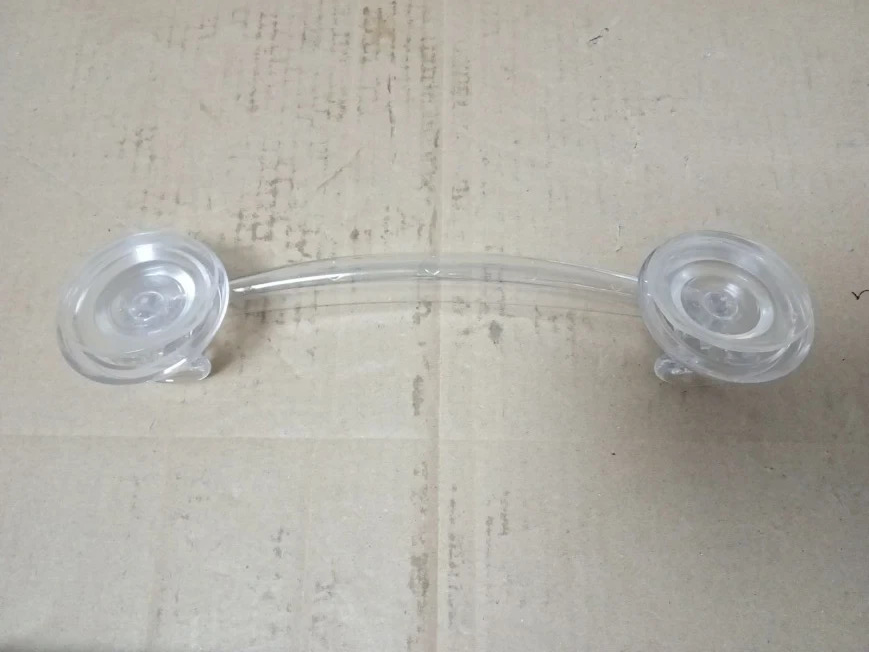 InterDesign 52620Power Lock Suction Bathroom Towel Bar Clear 11.2x5.65x2.35in