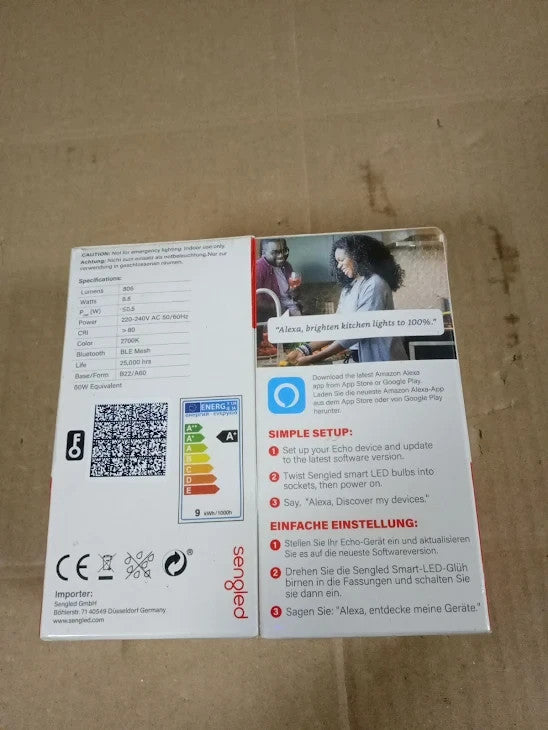 Sengled Smart Alexa Light Bulb B22 Bayonet Dimmable Energy Saving 8.8W New