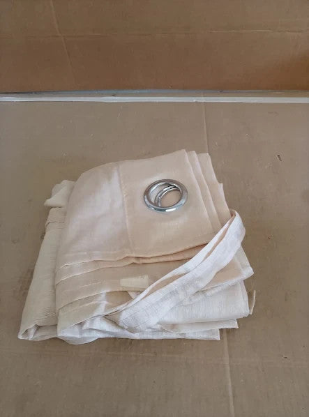 Dwcn Beige Sheer Tiebacks Semi Transparent Grommet Curtains 137.2x14.2cm New