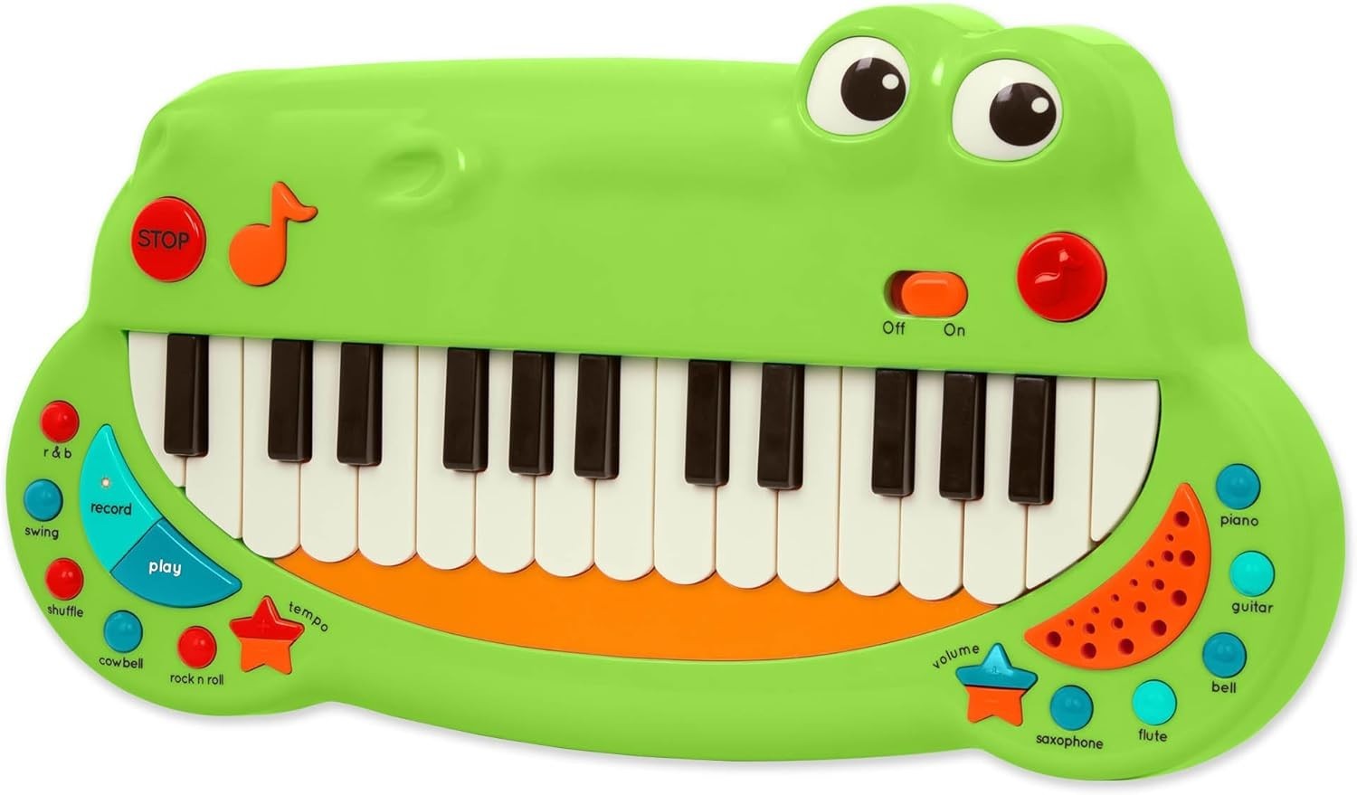 Battat Toddler Musical Instrument Animal Keyboard Piano Crocodile 2+ New