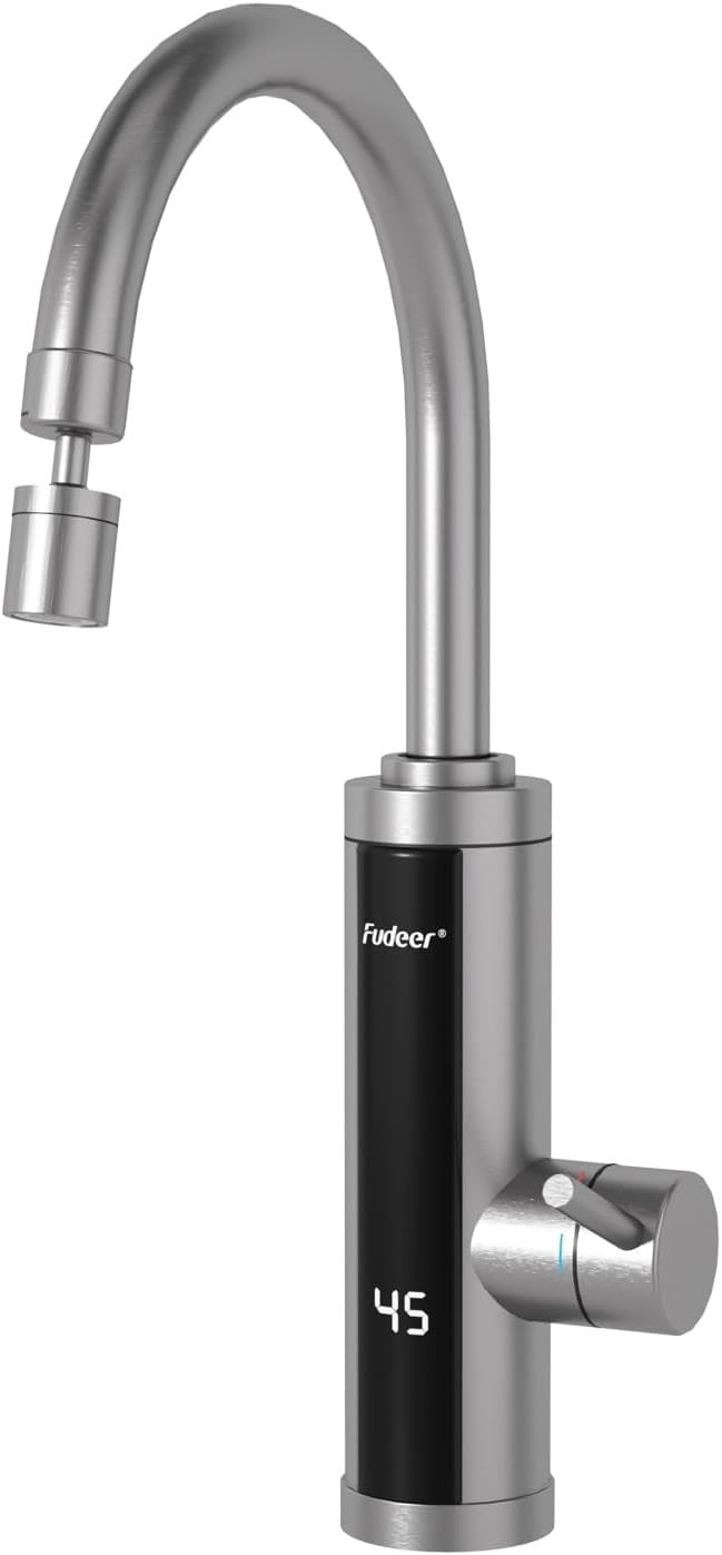 Fudeer Electric Instant Hot Water Tap Kitchen 3.3kW Fast Heating Faucet New