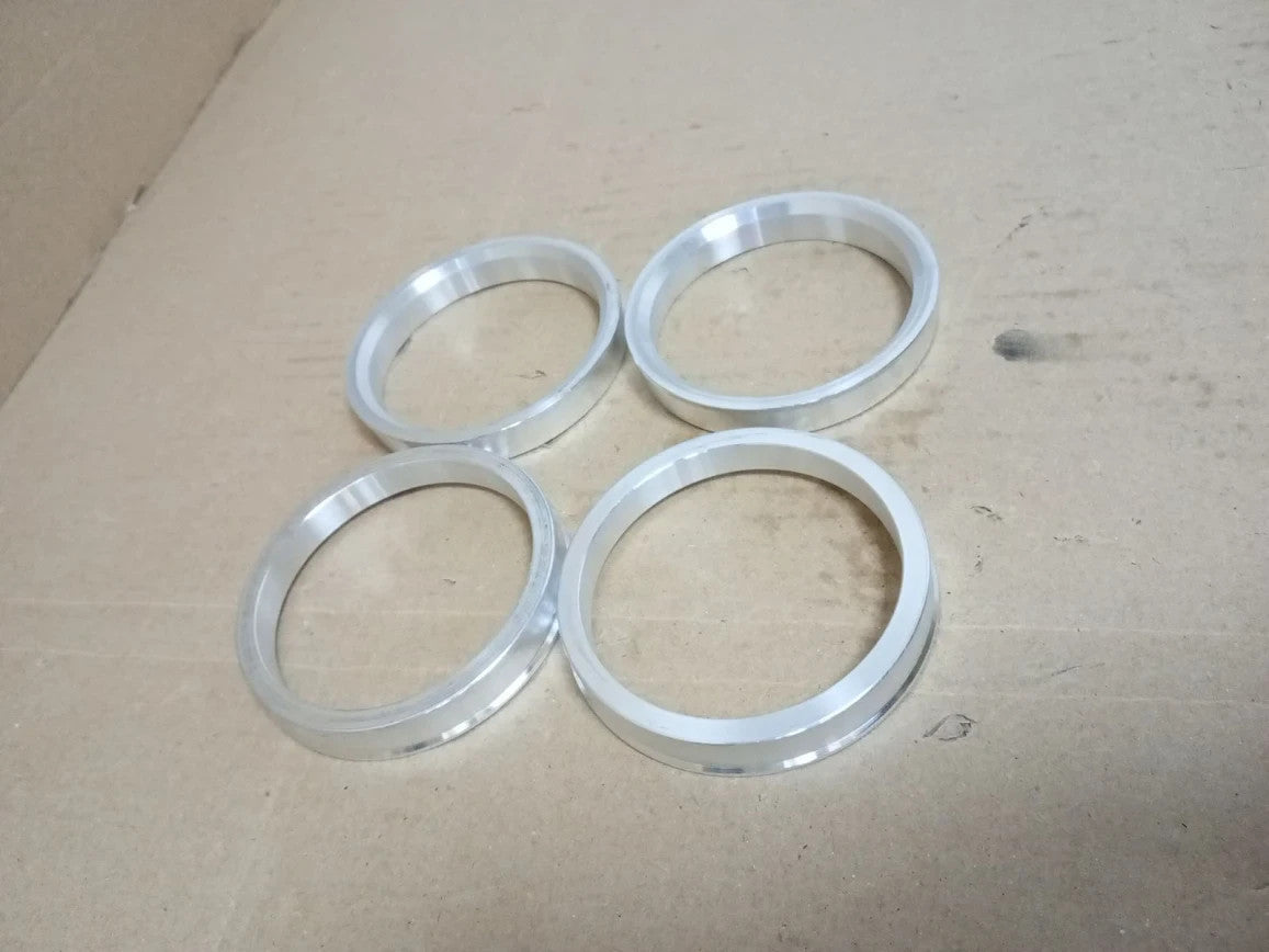 X Autohaux 4pcs OD 66.1mm To ID 57.1mm Aluminum Alloy Car Hub Centric Rings