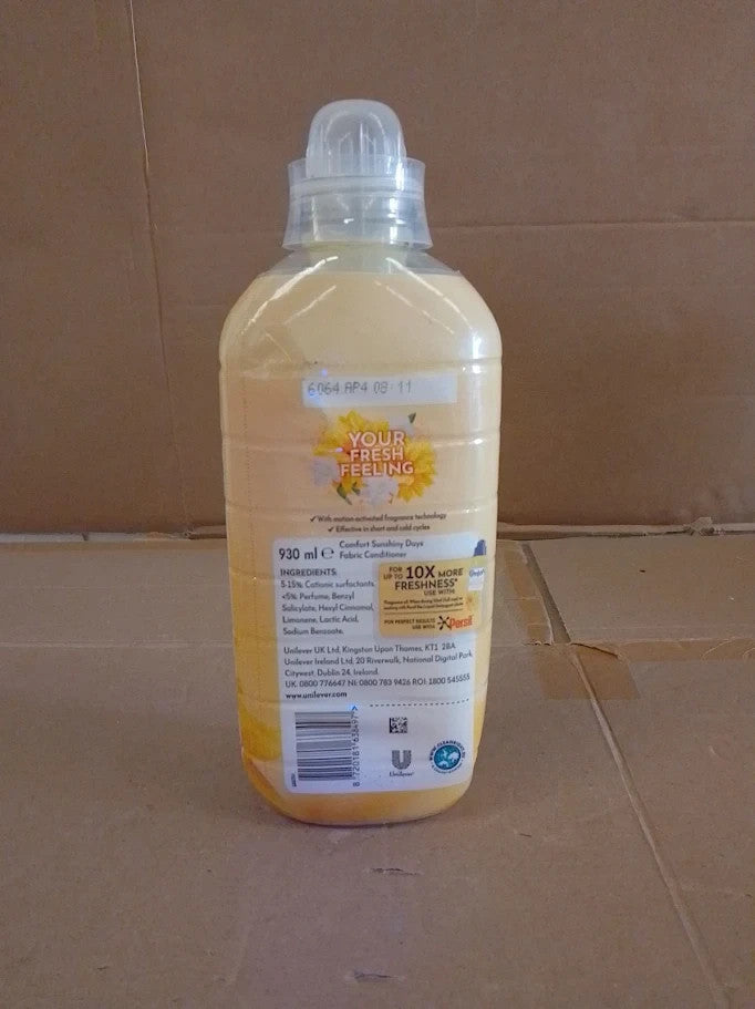 Comfort Fresh Sunshiny Days Fabric Conditioner 31 Washes Laundry Softener