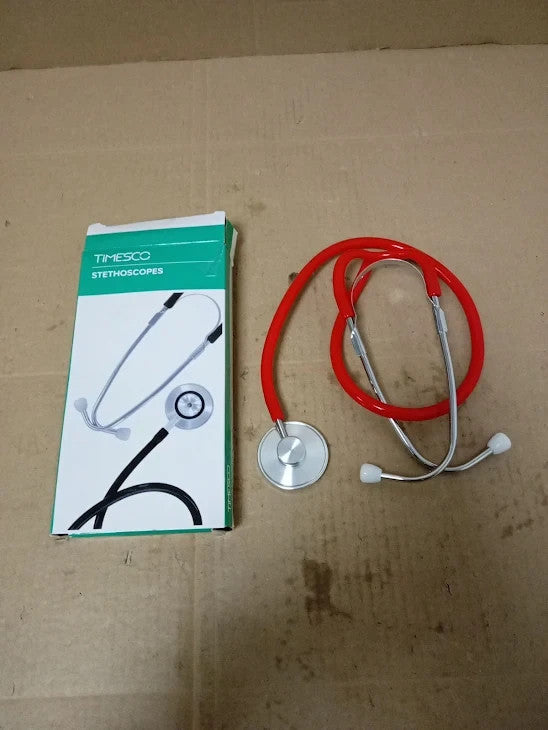 Timesco TD1 13 105 Timesco TD113105 Ruby Single Head Stethoscope Red New